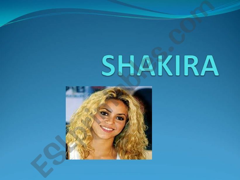 shakira past simple powerpoint