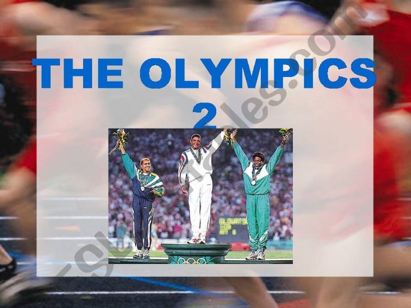 The Olympics (Part 2) powerpoint