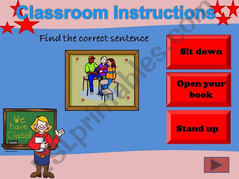 Classroom instructions-Part II