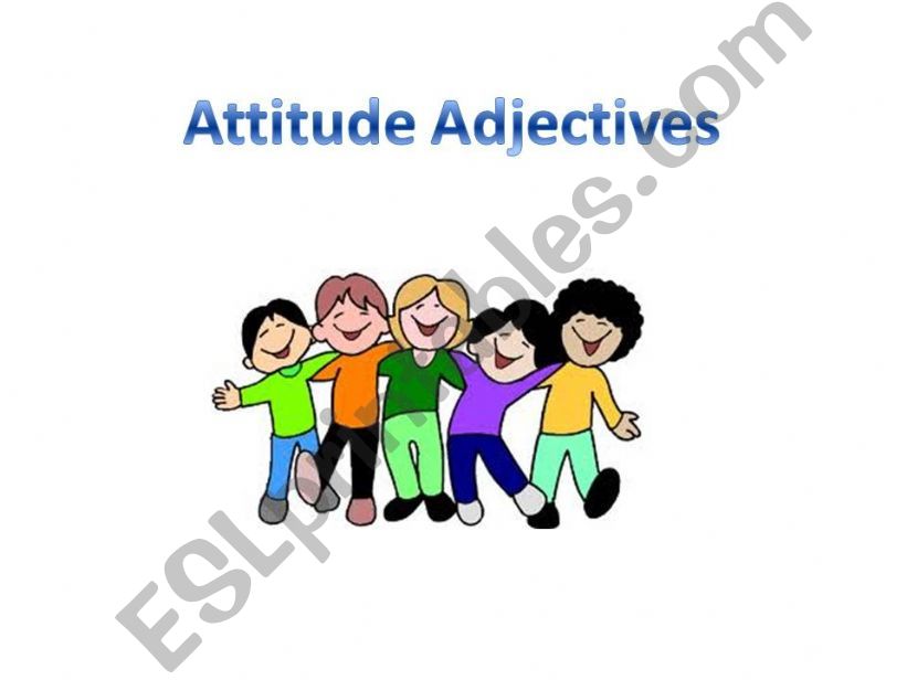 Attitude Adjectives powerpoint