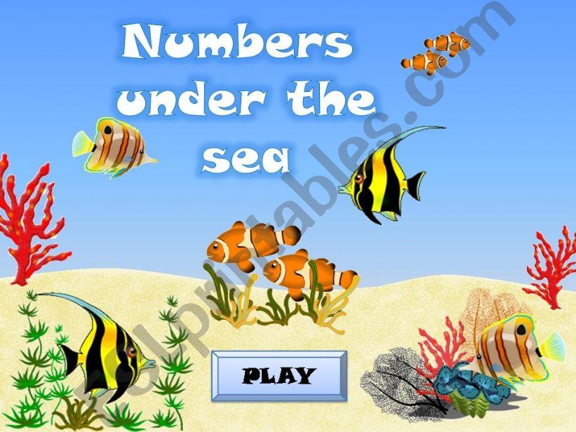 NUMBERS (1-100) UNDER THE SEA powerpoint