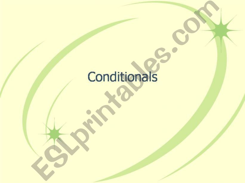 First Conditional powerpoint