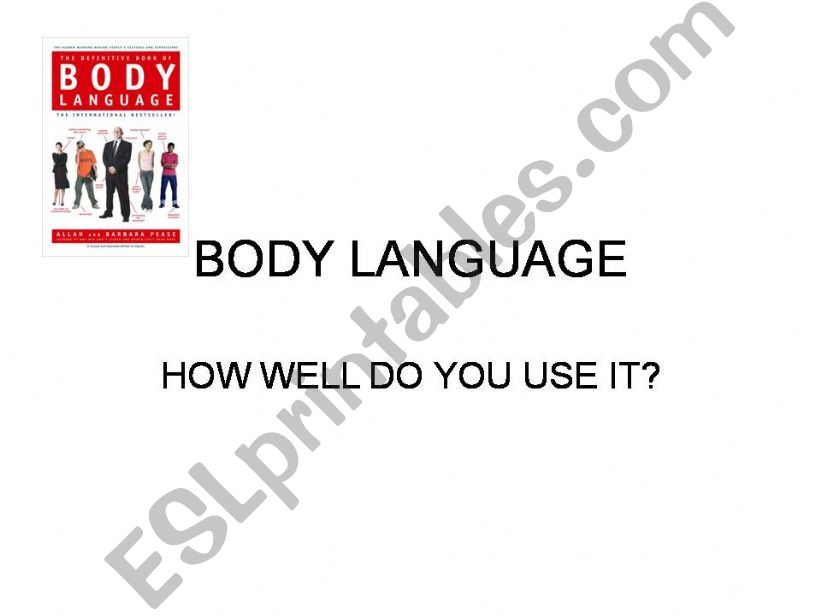 body language powerpoint