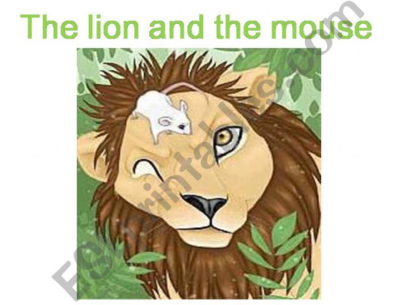 The lion and the mouse powerpoint