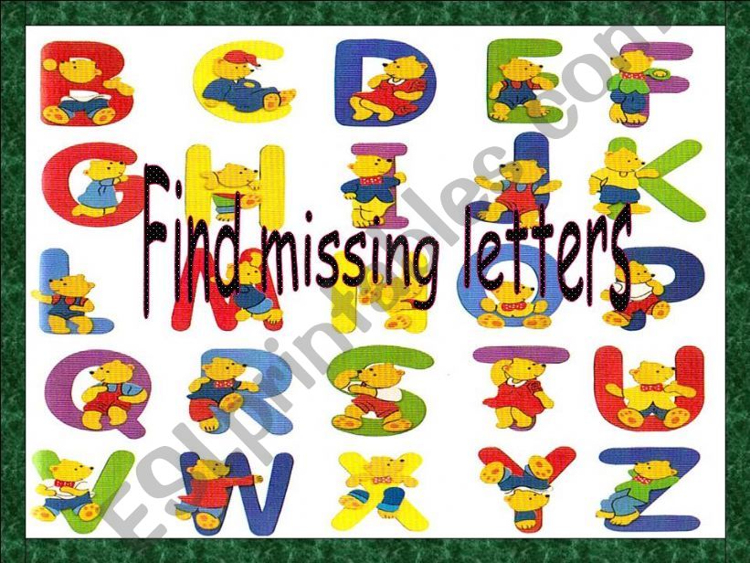 find missing letters powerpoint