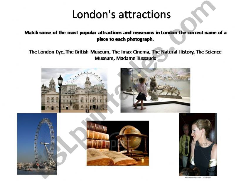 Londons attractions powerpoint