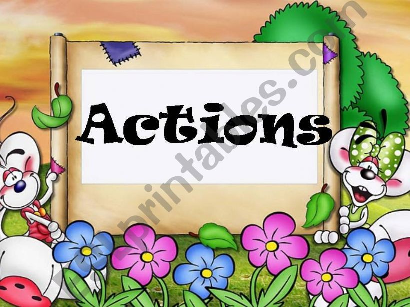 ACTIONS powerpoint