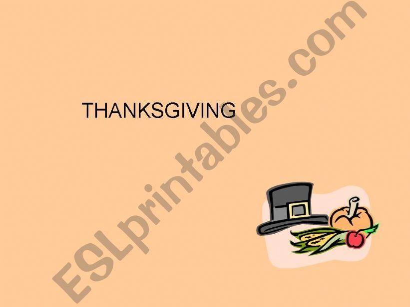 Thanksgiving for beginners powerpoint