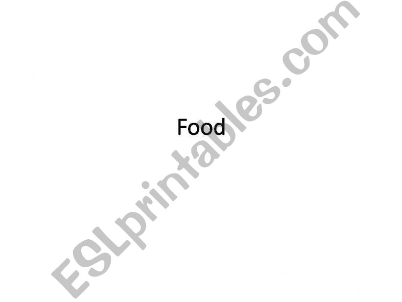 Types of food powerpoint