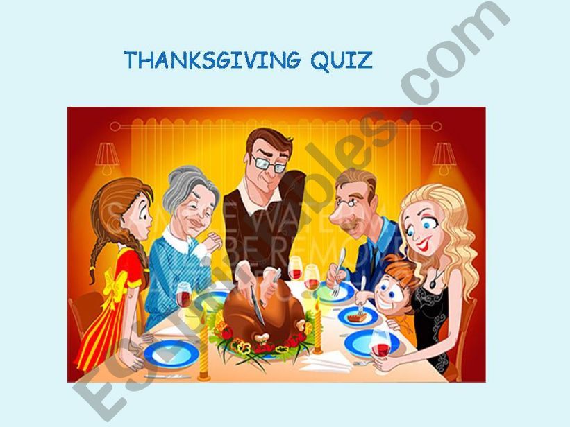 Thanksgiving quiz! powerpoint