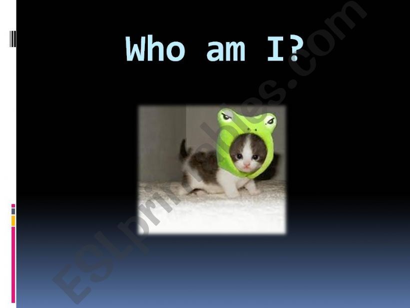 Who am I? Guess the animal powerpoint