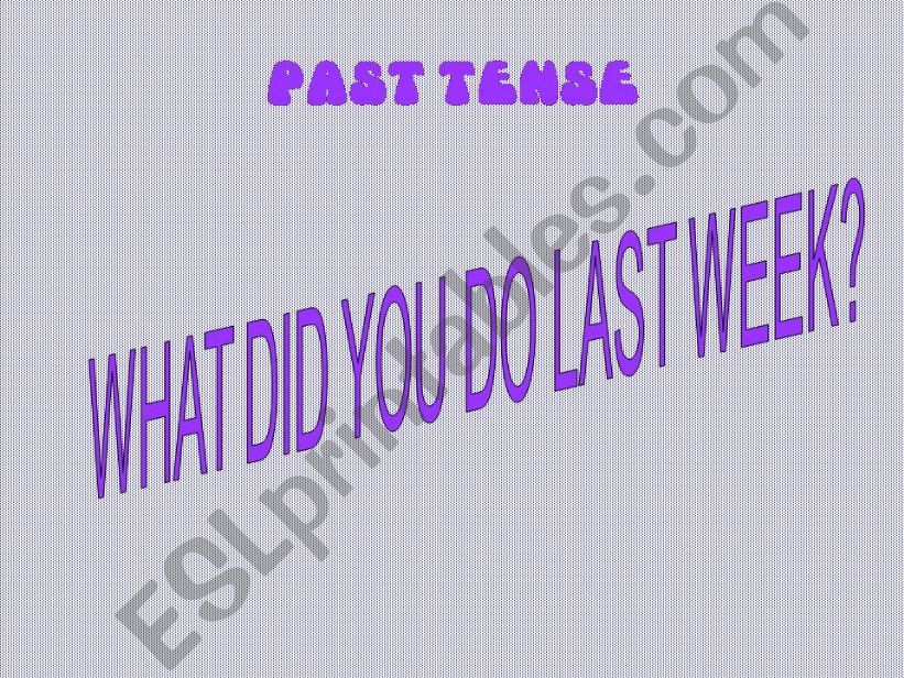 past simple game powerpoint