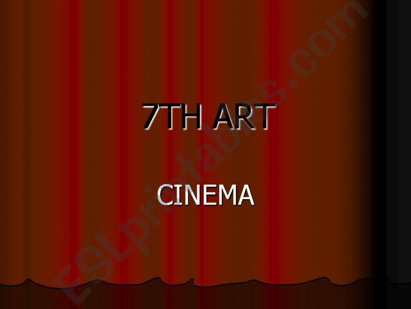 7TH ART CINEMA powerpoint