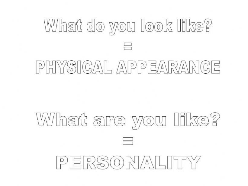 Adjectives- Appearance powerpoint