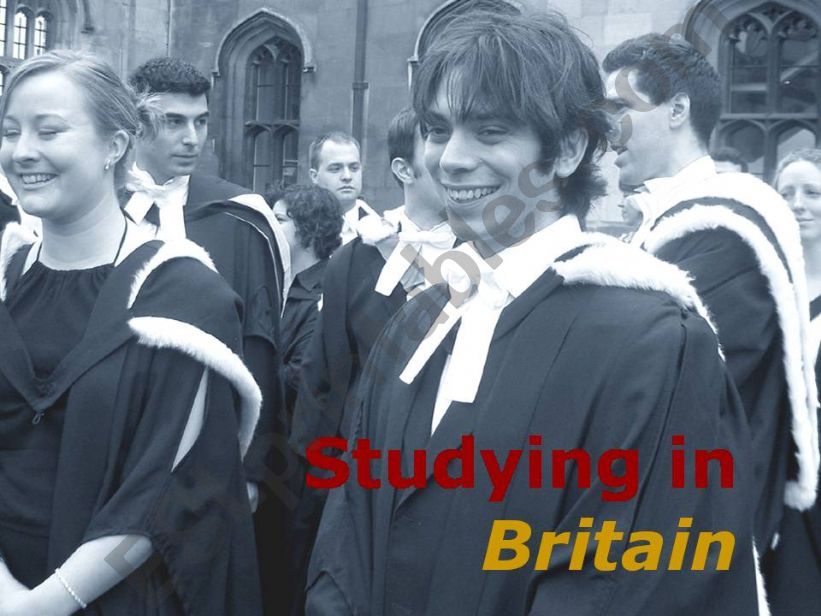 Studying in Britain powerpoint