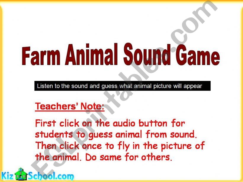 farm animalsound game powerpoint