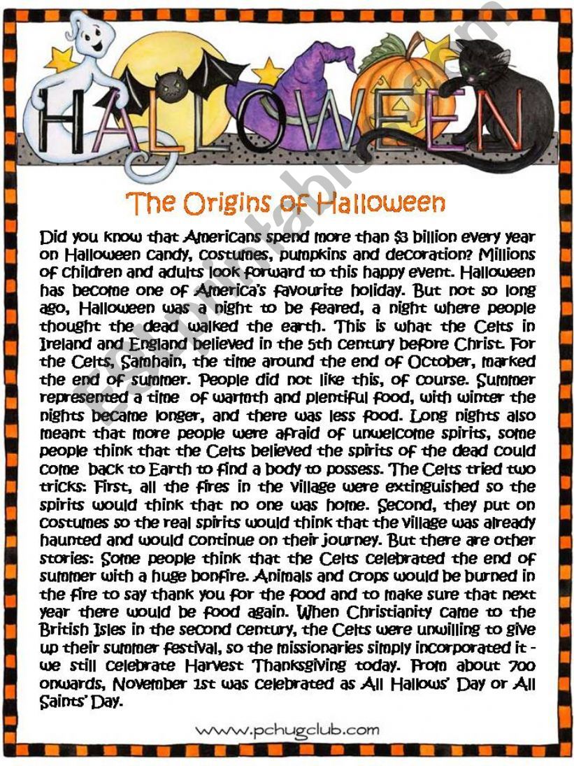 The Origins of Halloween powerpoint