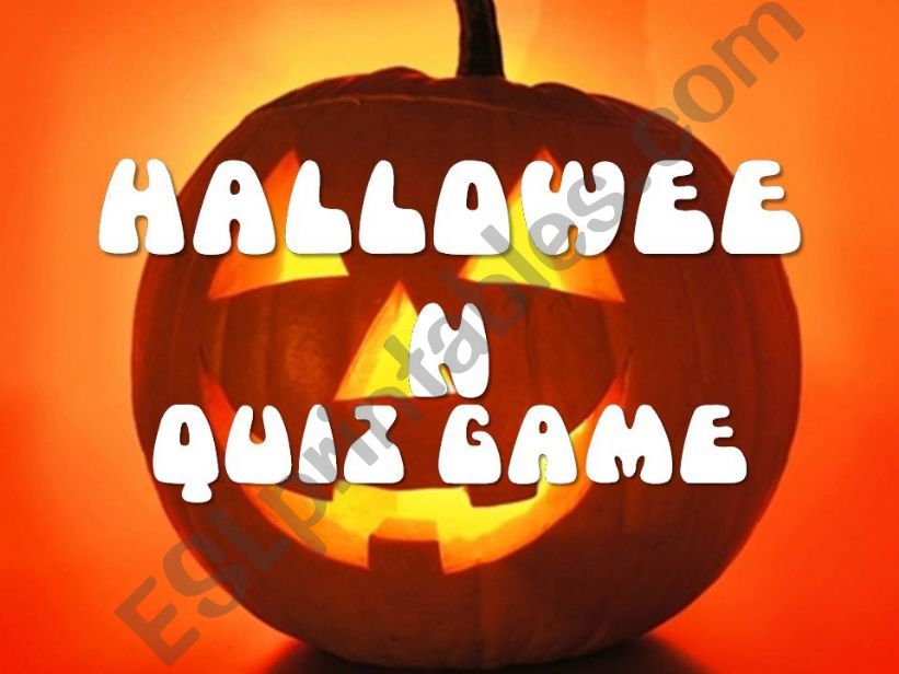 Halloween Quiz Game Part 1/4 powerpoint