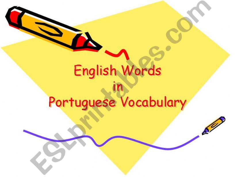 English words in portuguese vocabulary