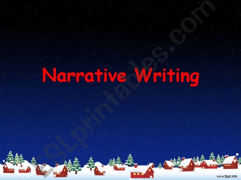 Narrative Writing powerpoint