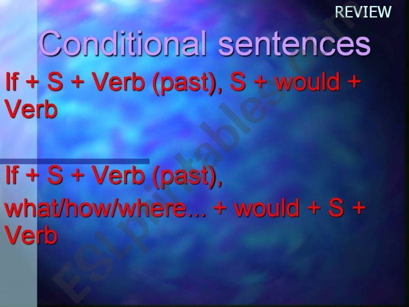 Conditional Sentences powerpoint