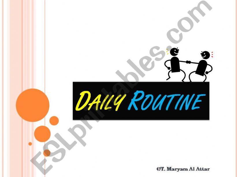 daily routine2  powerpoint