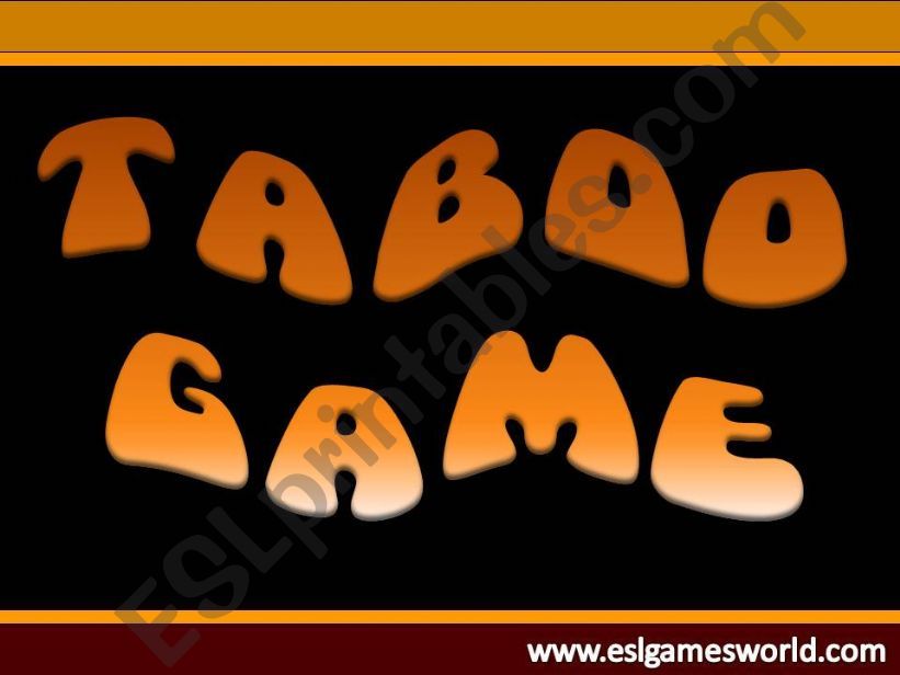 taboo game powerpoint