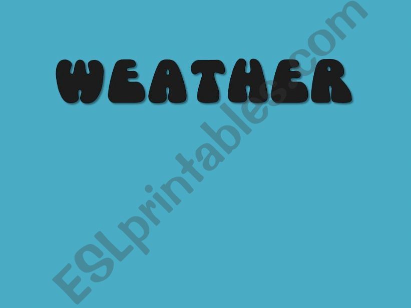 Weather powerpoint