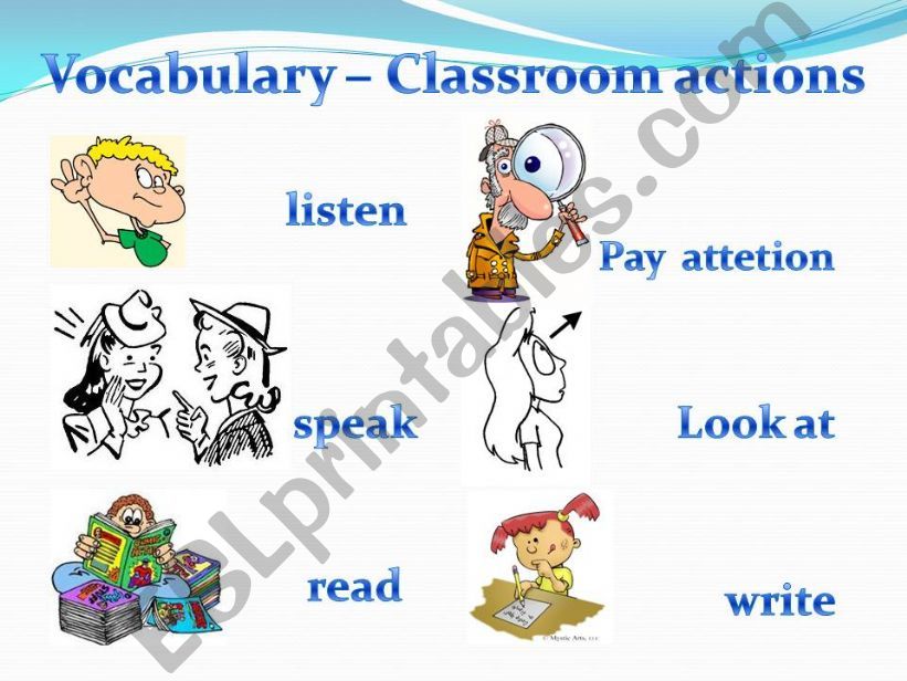 classroom actions powerpoint