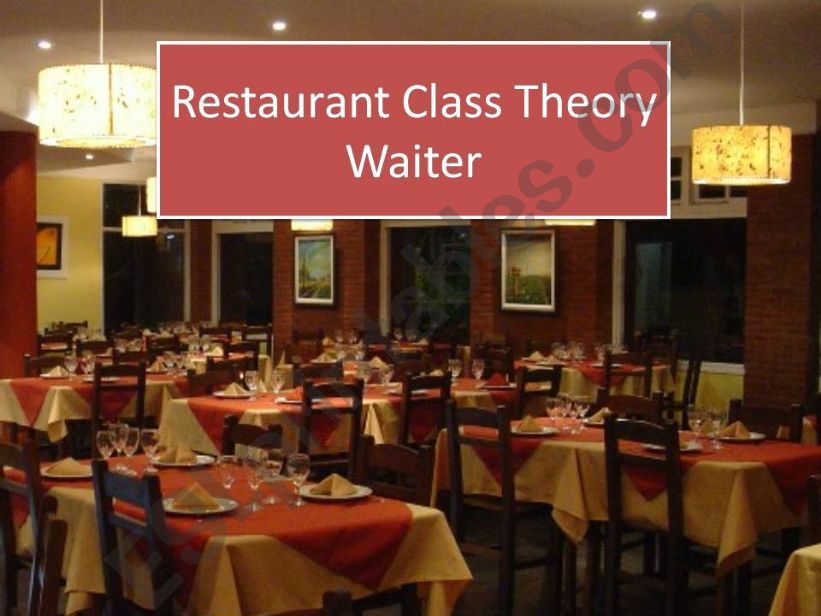 Restaurant Activity powerpoint