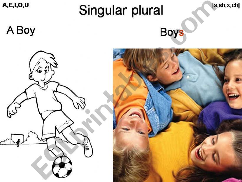 Compelete explanation with pictures and Rules for Singular and plural Children can learn with fun