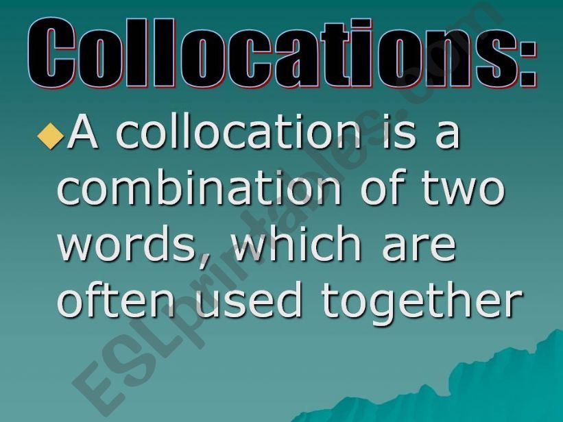 Collocations powerpoint