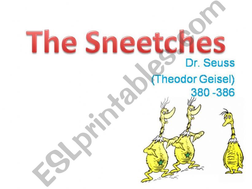Holt: The Sneetches powerpoint