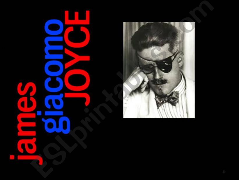 James Joyce_Giacomo Joyce powerpoint