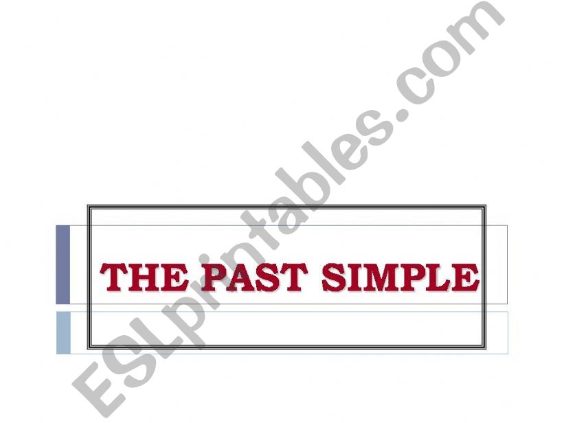 Simple past powerpoint