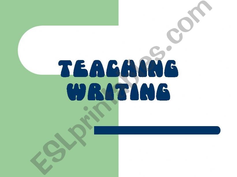 teaching writng powerpoint