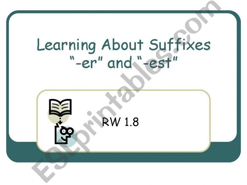 Suffixes er and est powerpoint