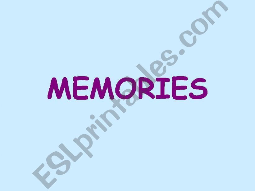 Memories powerpoint