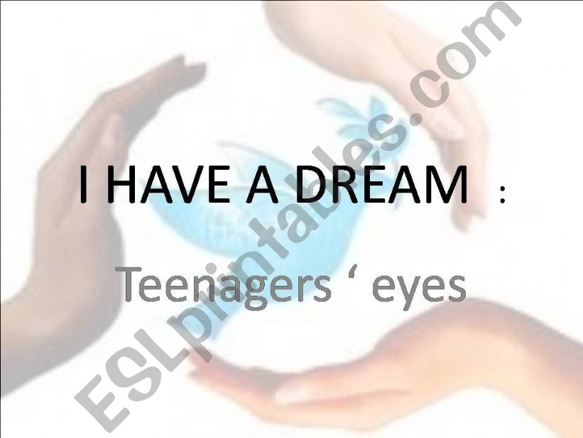i have a dream , dream of a teenager