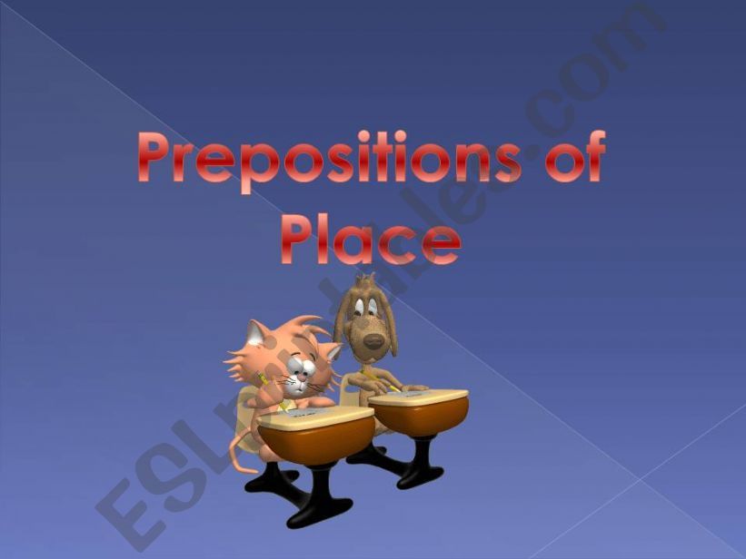 Prepositions of Place powerpoint