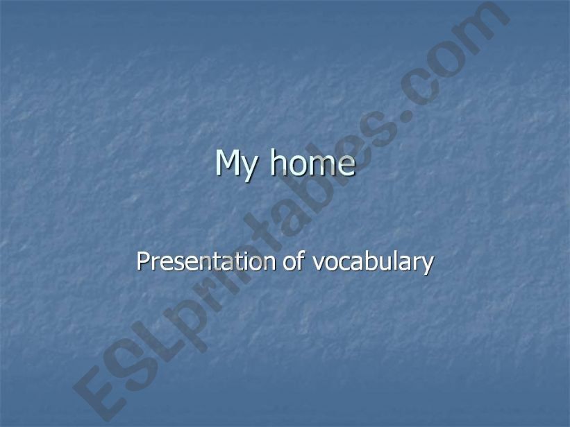 My home powerpoint