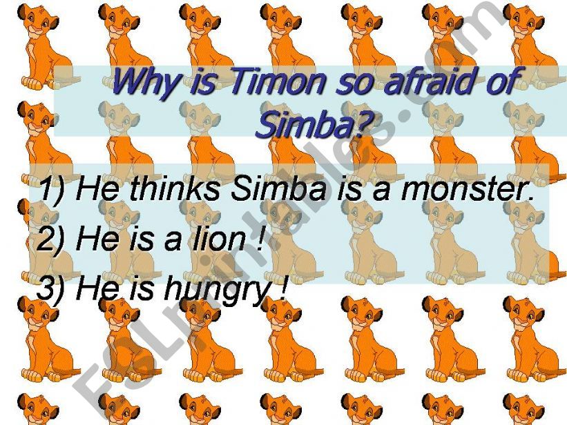 The Lion King Quiz powerpoint