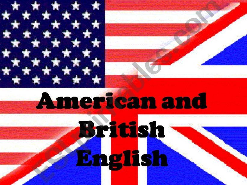 American and British English powerpoint