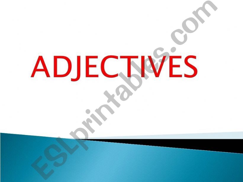 Adjectives powerpoint