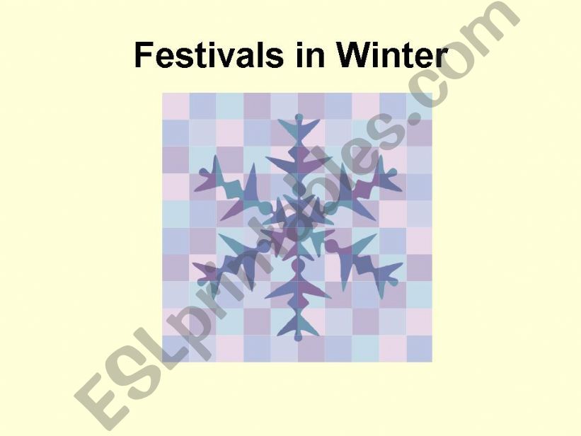 Winter holiday powerpoint