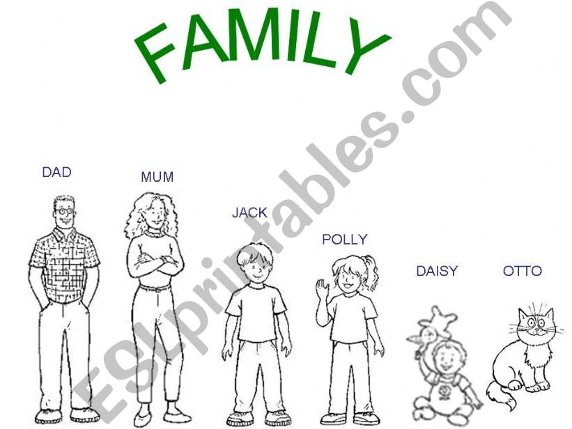 Happy house family powerpoint