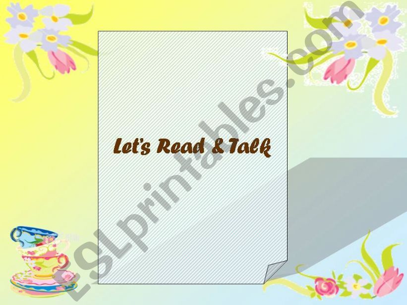 Lets Read & Talk powerpoint