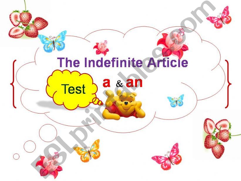 The Mini Test on Indefinite Article