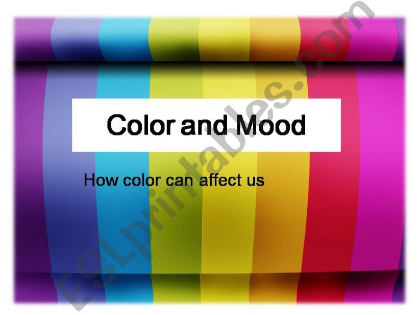 Color and Mood powerpoint