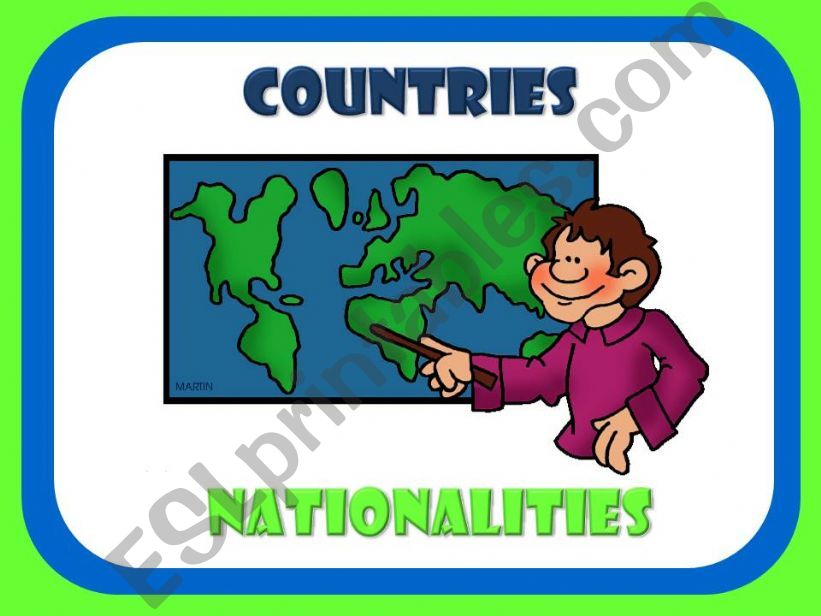 Countries and Nationalities powerpoint